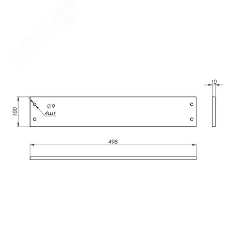Изолятор опорный перфорированный, 600мм, 1шт - фото 5