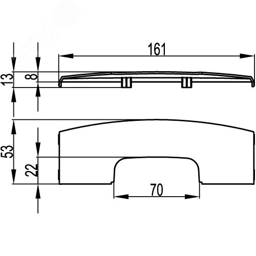Адаптер модульной коробки для кабель-канала 90х25 мм - фото 2