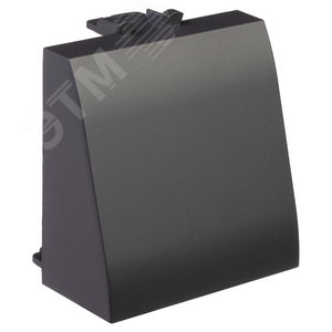 Вывод кабеля модульный, Avanti, черный матовый, 2 модуля - фото 2