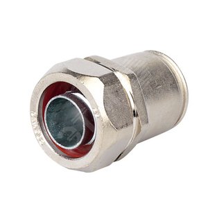 Муфта металлорукав DN=35-жесткая труба D=32мм IP66/IP67 никелированная латунь - фото 1