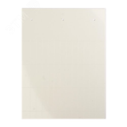 Табличка полужесткая 40x7мм. Установка в держатель. Для держателя групповой маркировки EUB. ПВХ-0,5. Белая (28 шт. на пластине, упак. по 10 листов) - фото 1