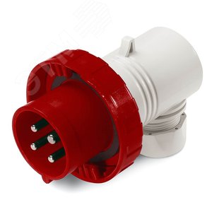 Вилка кабельная угловая IP67 32А 3P+E+N 400В - фото 1