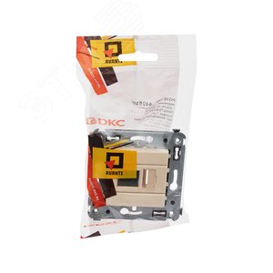 Avanti USB 3.0 розетка одинарная в стену, тип А-А, Ванильная дымка - фото 5