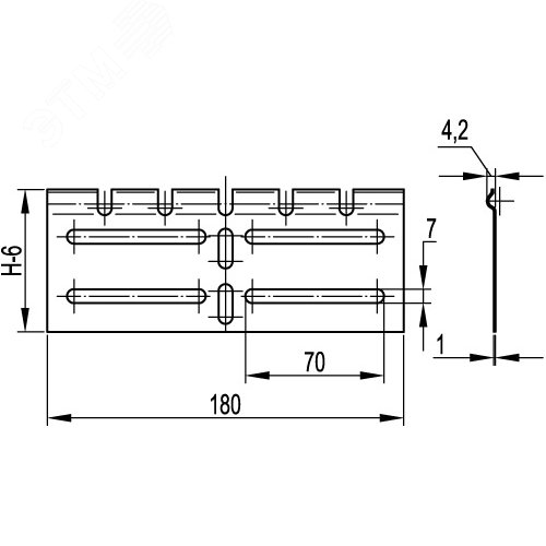 Соединитель регулируемый горизонтальный внешний H100 - фото 2