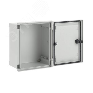 Цельный навесной шкаф из фибергласа без МП со сплошной дверью 300х250х140 (ВхШхГ) мм - фото 2