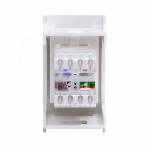 Компьютерная розетка RJ-45, кат. 5е, 8P8C, Viva, белая, 1 модуль - фото 4
