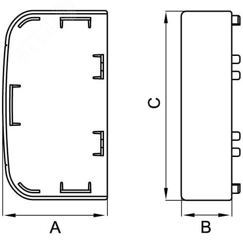 Заглушка 140х50 IN-Liner FRONT - фото 2