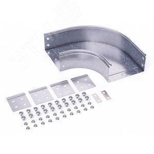 Изображение товара Угол CPO 90 горизонтальный 90 градусов 600х50 в комплекте крепежные элементы соединительные пластины (упак)