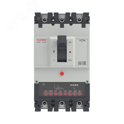 Выключатель автоматический YON pro MNX630M 3P 630 A 100 kA при AC415V расцепитель ETS - фото 2