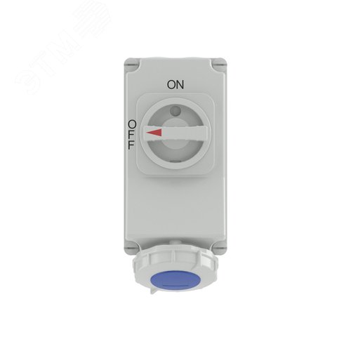 Розетка наружной установки IP67 16А 2P+E 230В с механической блокировкой и боковым расположением разъема - фото 3