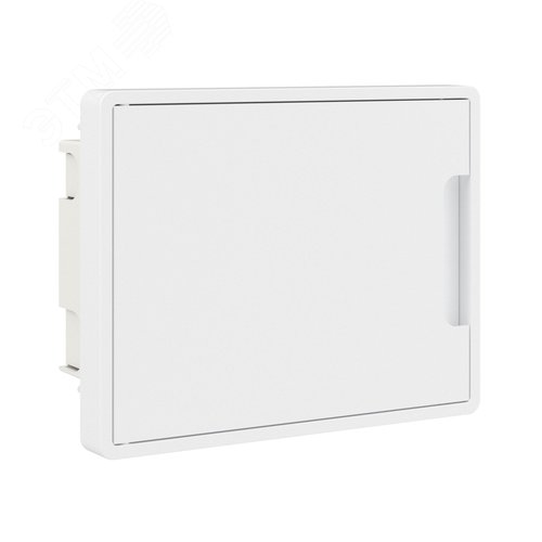 Щиток 8 мод встраиваемый Фрейм (FRAME), белый, с белой дверцей, с 2 шинами PEN на 6 и 8 отв. - фото 1