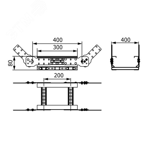 Угол вертикальный лестничный 80х400 цинк-ламельный - фото 2