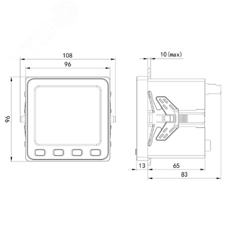 Устройство измерительное многофункциональное MMD9-E, LED-дисплей, RS-485, Modbus - фото 7