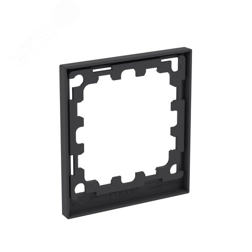 Рамка на 1 пост, KANT, черный уголь - фото 3