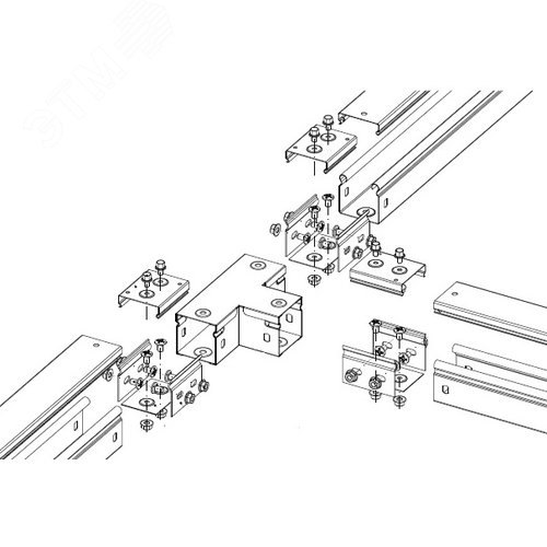 Ответвитель Т-образный 50х50 горизонтальный глухой - фото 2