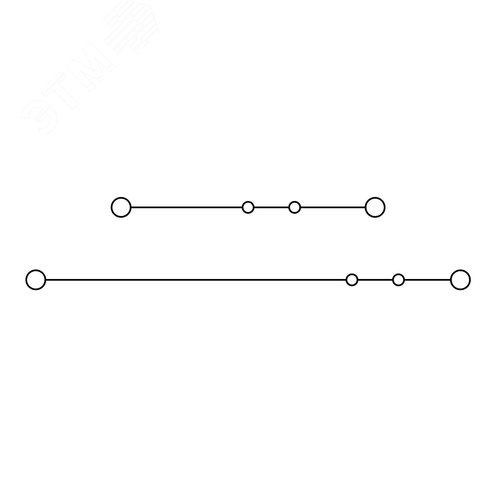 Клемма двухуровневая, винтовой зажим, 4 точки подключения, 4 кв.мм, серая - фото 5