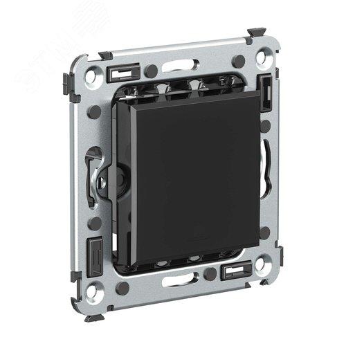 Avanti Кнопка одноклавишная в стену,Черный квадрат - фото 2