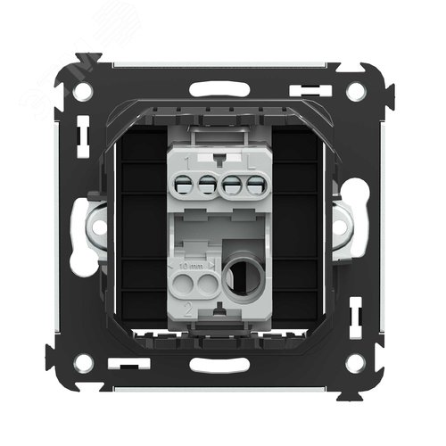 Avanti Выключатель одноклавишный в стену Черный   матовый - фото 3