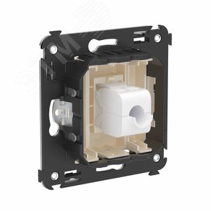 Avanti Компьютерная розетка RJ-45 без шторки в стену, кат.6А одинарная,  Ванильная дымка - фото 3