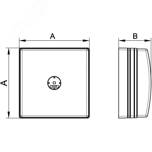Коробка распределительная в кабель-канал 75.5х75.5х34мм SDMN - фото 4
