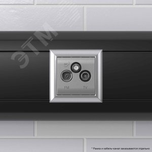 Розетка TV-FM-SAT модульная, Avanti, закаленная сталь, 2 модуля - фото 6