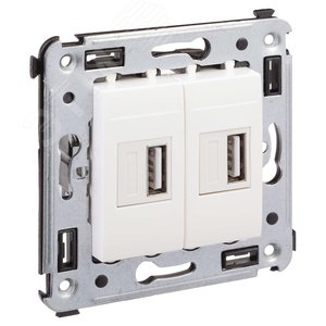 Avanti USB зарядное устройство в стену, ''Белое облако'' - фото 2