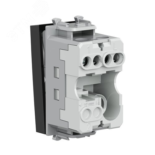 Avanti Выключатель ''Черный квадрат'', 16A, 1 модульный - фото 4