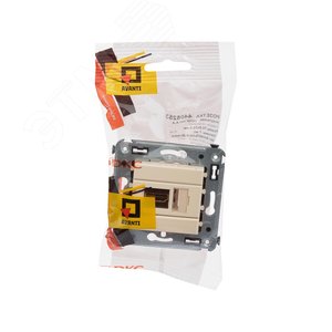 Avanti HDMI розетка одинарная в стену, тип А-А, ,Ванильная дымка - фото 5