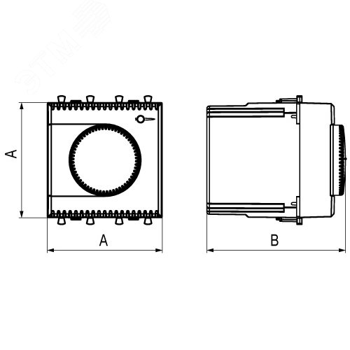 Avanti Термостат ''Белое облако'' для теплых полов, 2 модульный - фото 7
