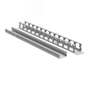 Органайзер кабельный с крышкой и отверстиями 1U, глубина 40 мм, для 19'' IT-корпусов ДКС серии STI/CQE, RAL7035 - фото 2