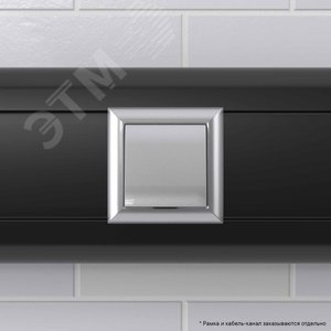 Вывод кабеля модульный, Avanti, закаленная сталь, 2 модуля - фото 6