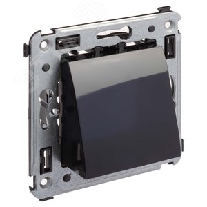 Avanti Вывод кабеля из стены , Черный квадрат - фото 2