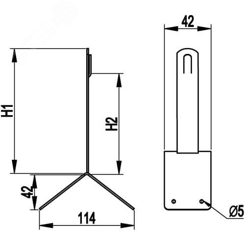 Зажим угловой коньковый 150 мм медь - фото 2