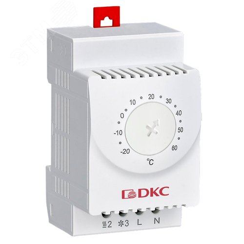Термостат электронный с регулируемым диапазоном температуры -20…+60°C, переключающий контакт - фото 1