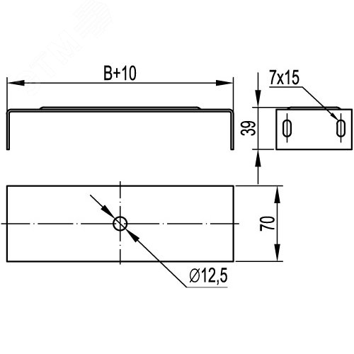 Направляющая SPC под лоток основание 200 мм - фото 2
