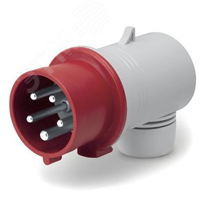 Изображение товара Вилка кабельная угловая IP44 32A 3P+E+N 400В (шт)