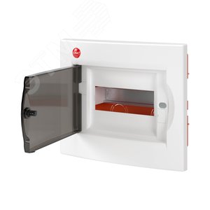 Щит встраиваемый с дверью 8 модулей IP41 белый с усиленным клеммным блоком 1х87308 - фото 3