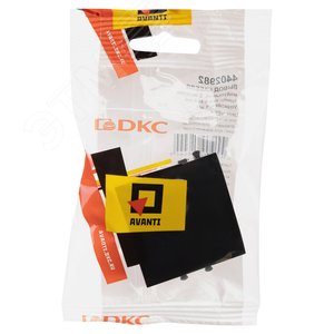 Вывод кабеля модульный, Avanti, черный квадрат, 2 модуля - фото 5