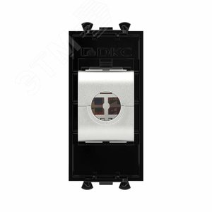 Avanti Компьютерная розетка RJ-45 без шторки      модульная кат.6А экранированная Черный квадрат 1  модуль - фото 5