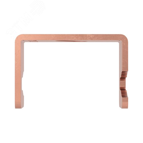 Скоба-держатель полосы 45 мм медь - фото 2