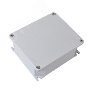 Коробка ответвительная алюминиевая окрашенная с силиконовымуплотнителем, tмон. И tэксп. = -60, IP66/IP67, RAL9006, 128х103х55мм