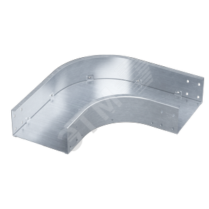 Угол горизонтальный 90 градусов 50х450, 1,5 мм, AISI 304 в комплекте с крепежными элементами и соединительными пластинами,необходимыми для монтажа
