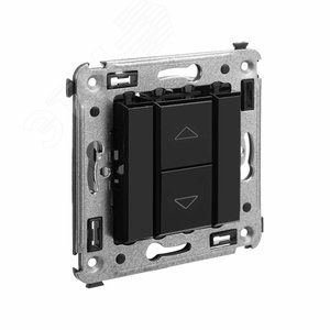 Avanti Механизм управления рольставней в стену    Черный квадрат - фото 2