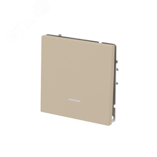 Переключатель одноклавишный с подсветкой, KANT, ванильный марципан - фото 3