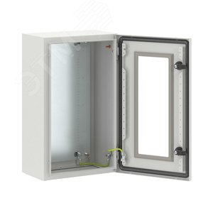 Щит монтажный ЩМП 500x300x200 мм STE с М/П с прозрачной дверью - фото 1