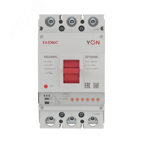 Выключатель автоматический YON max MGS400S 3P 160-400А 60кА с электронным расцепителем ETS - фото 2