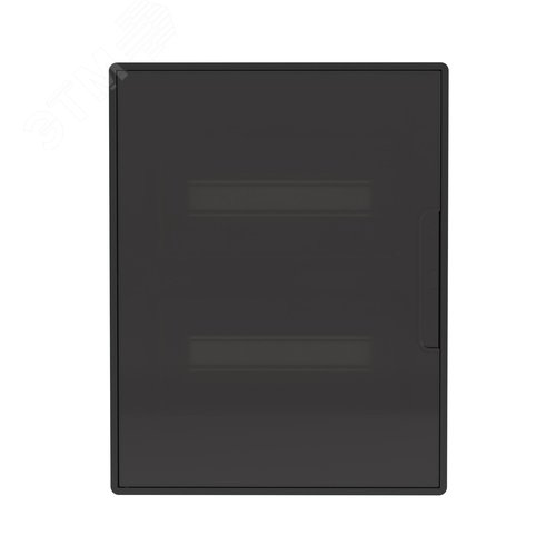 Щиток 24 мод встраиваемый для полых стен Фрейм (FRAME), черный, с тонированной дверцей, с 4 шинами PEN (2шт на 8 отв. и 2шт на 6 отв.) - фото 2