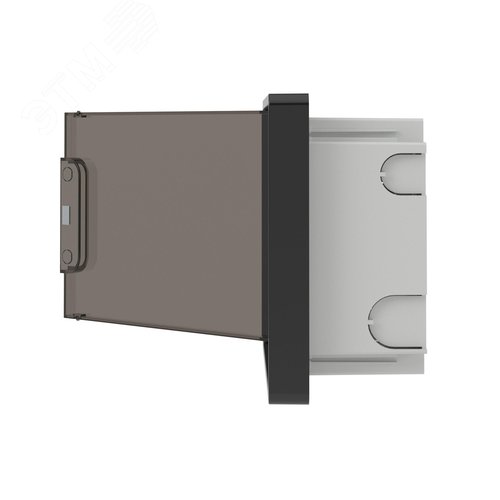 Щиток 8 мод встраиваемый для полых стен Фрейм (FRAME), черный, с тонированной дверцей, с 2 шинами PEN на 6 и 8 отв. - фото 5