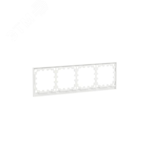 Рамка на 4 поста, KANT, белая магнолия - фото 3