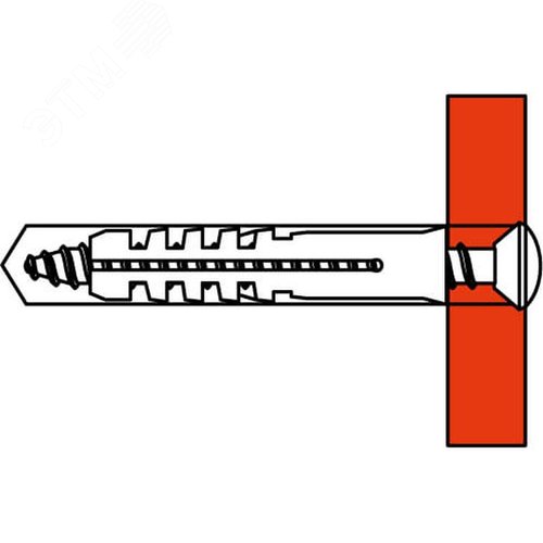 Саморез 4.5х40 мм дюбель V6 - фото 8